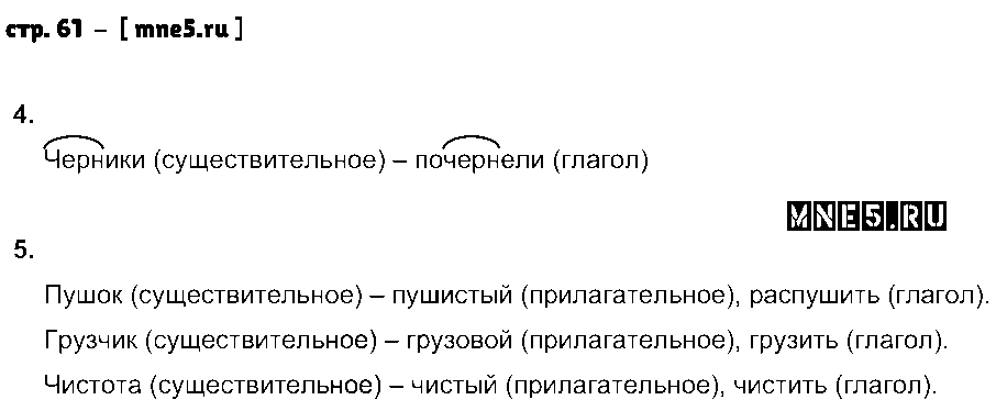 ГДЗ Русский язык 3 класс - стр. 61