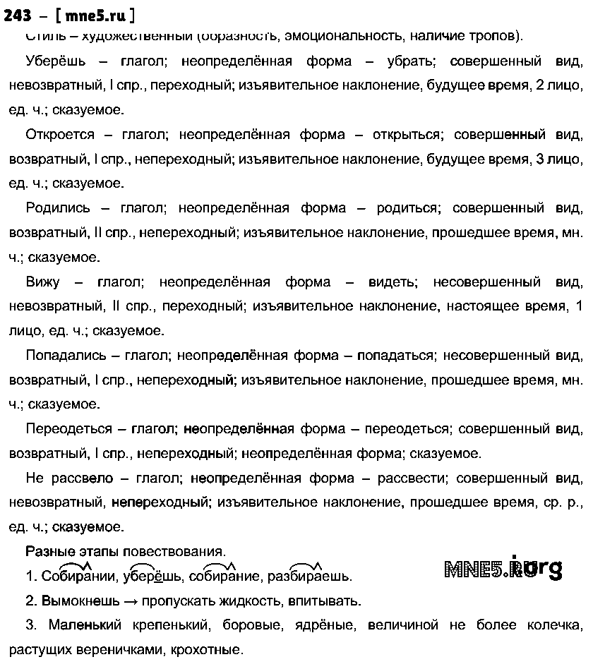 ГДЗ Русский язык 10 класс - 243