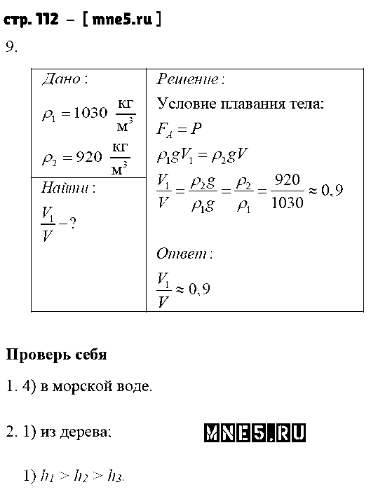 ГДЗ Физика 7 класс - стр. 112