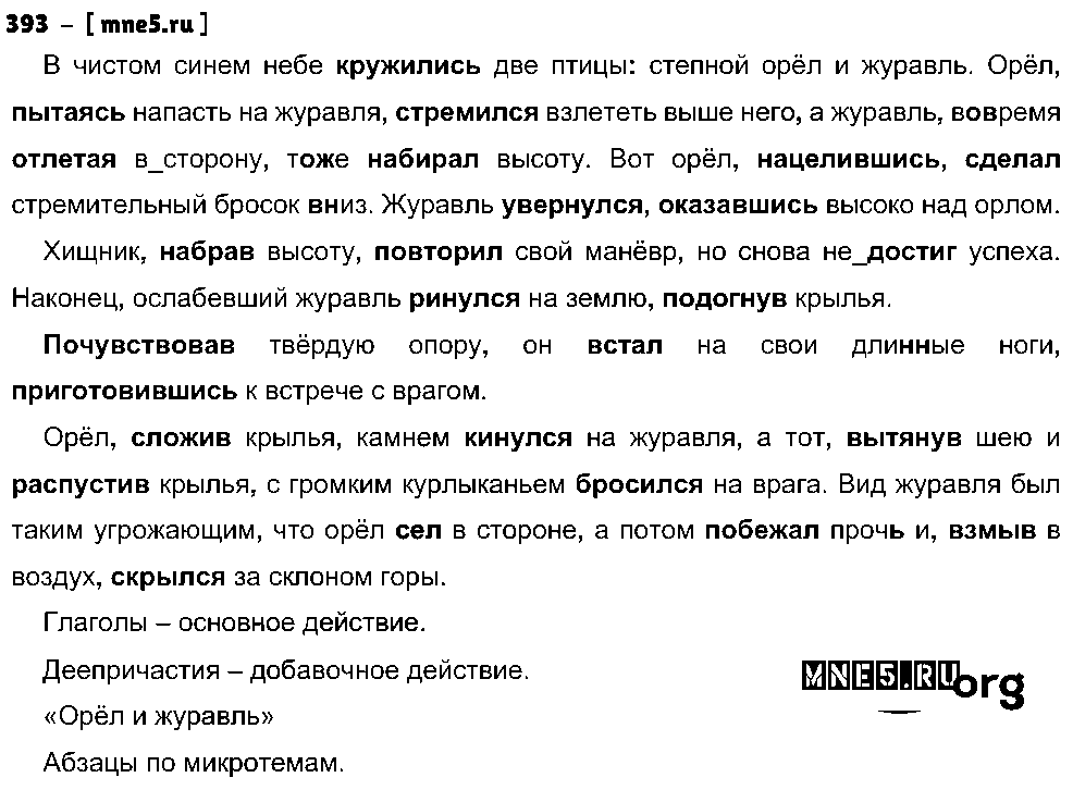ГДЗ Русский язык 8 класс - 393