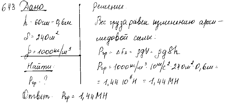 ГДЗ Физика 9 класс - 643