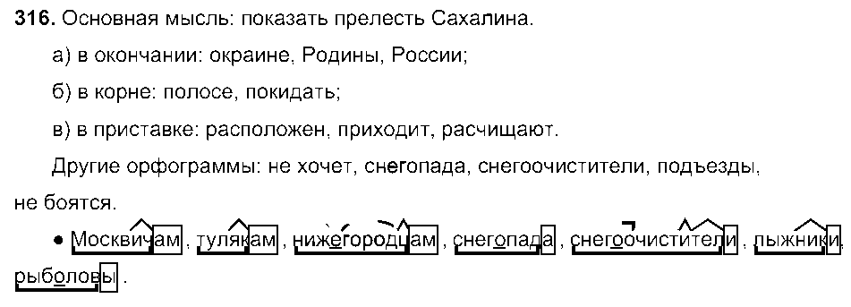 ГДЗ Русский язык 6 класс - 316
