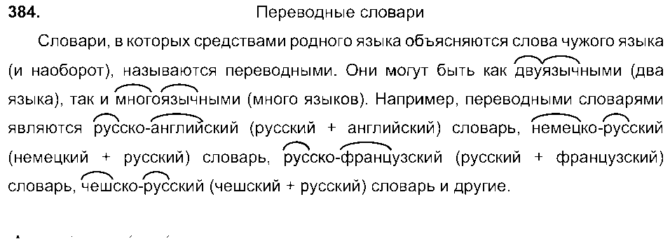 ГДЗ Русский язык 6 класс - 384