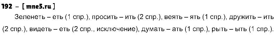 ГДЗ Русский язык 4 класс - 192