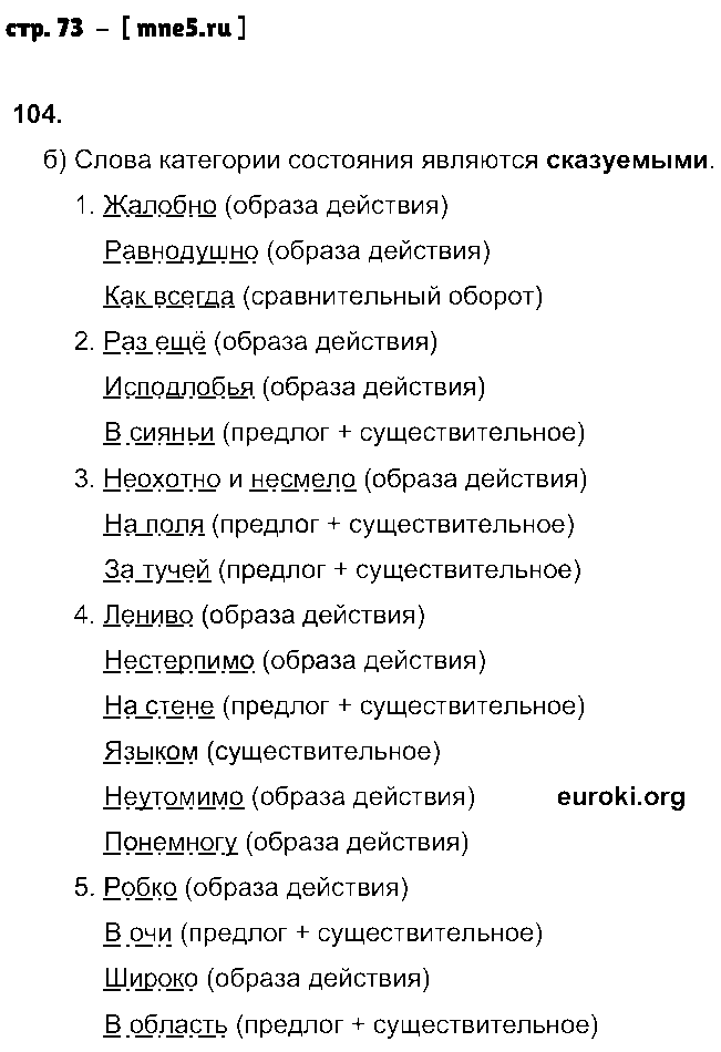 ГДЗ Русский язык 7 класс - стр. 73