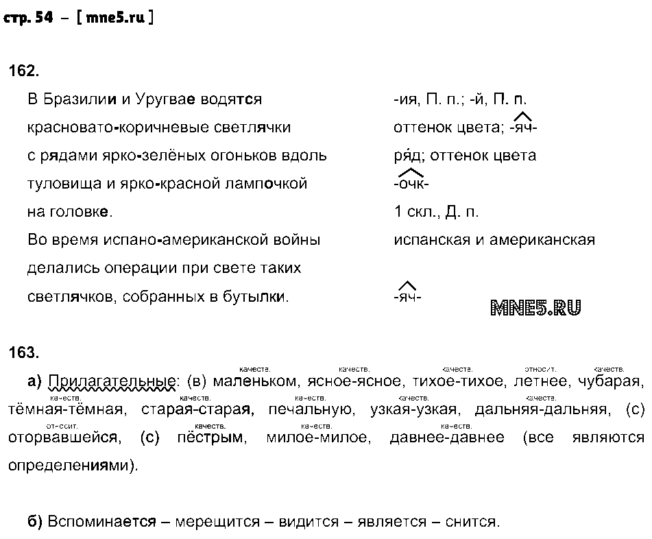 ГДЗ Русский язык 6 класс - стр. 54