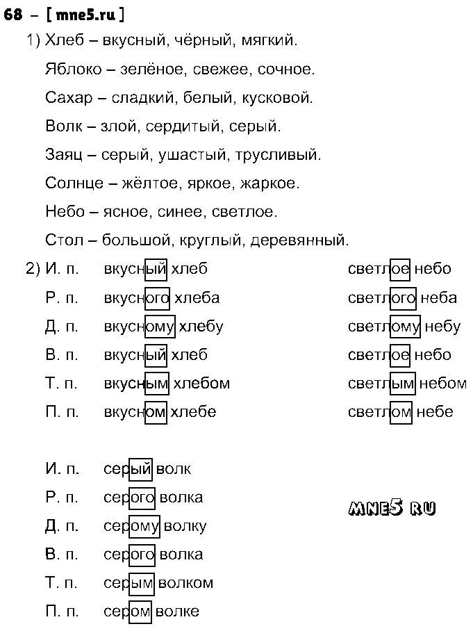 ГДЗ Русский язык 4 класс - 68
