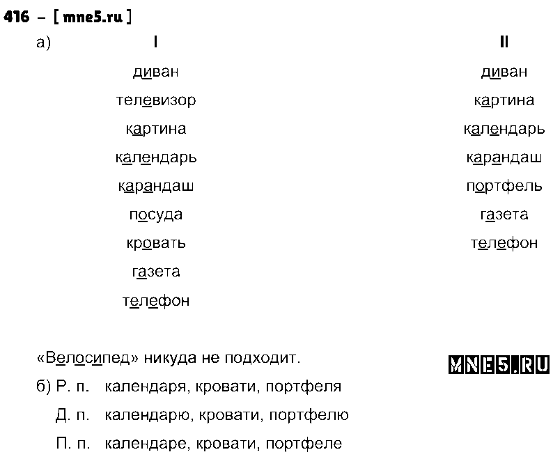 ГДЗ Русский язык 4 класс - 416