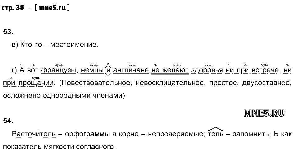 ГДЗ Русский язык 7 класс - стр. 38
