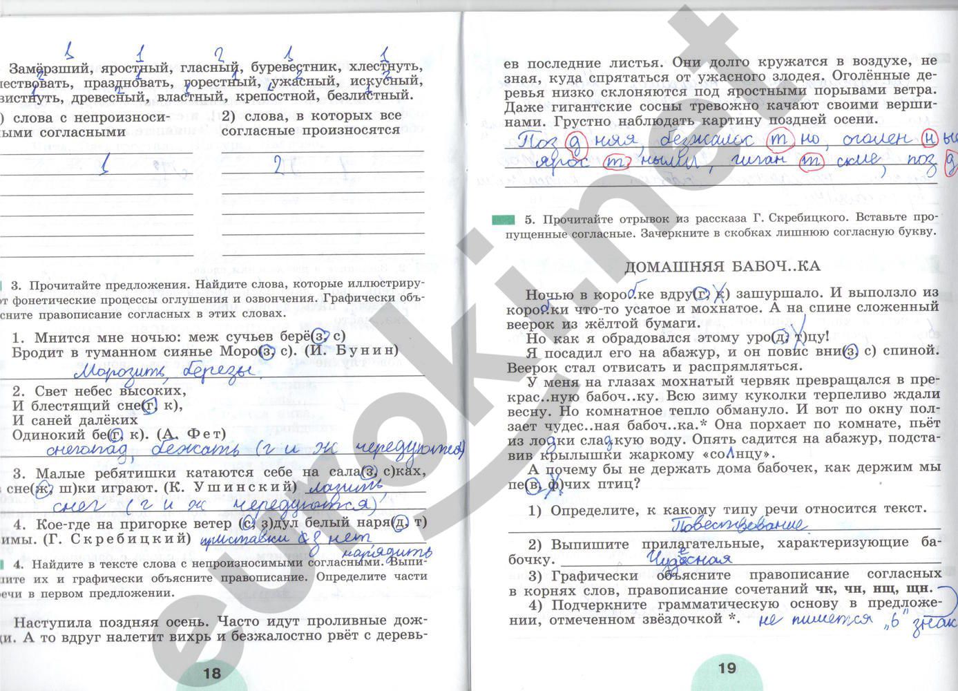 ГДЗ Русский язык 5 класс - стр. 18-19
