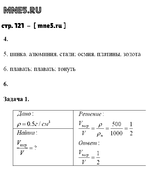 ГДЗ Физика 7 класс - стр. 121