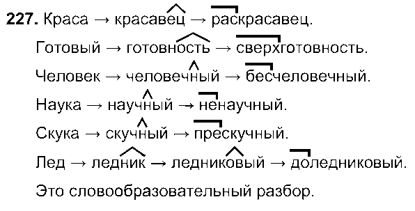 ГДЗ Русский язык 6 класс - 227