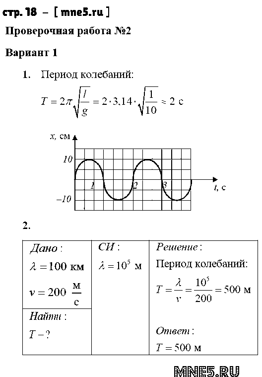 ГДЗ Физика 9 класс - стр. 18