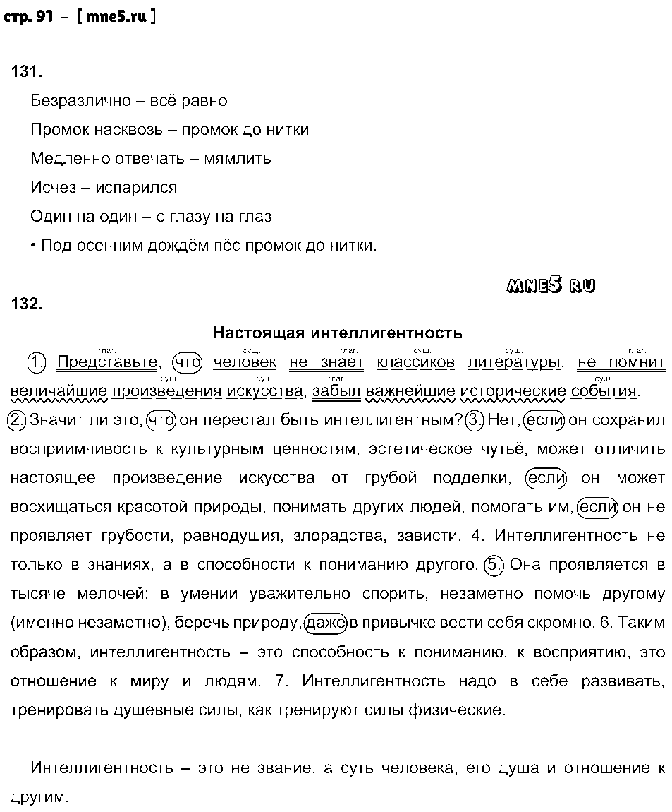 ГДЗ Русский язык 7 класс - стр. 91