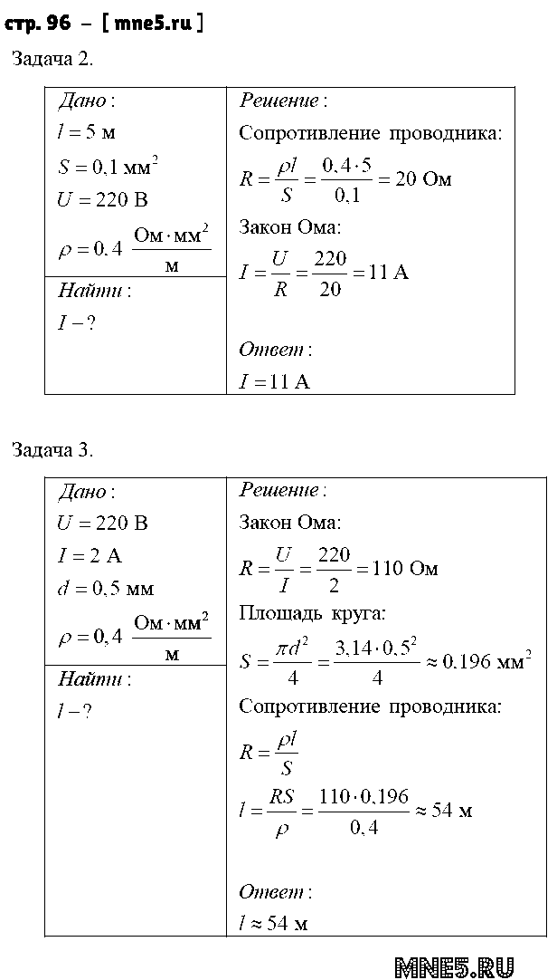 ГДЗ Физика 8 класс - стр. 96