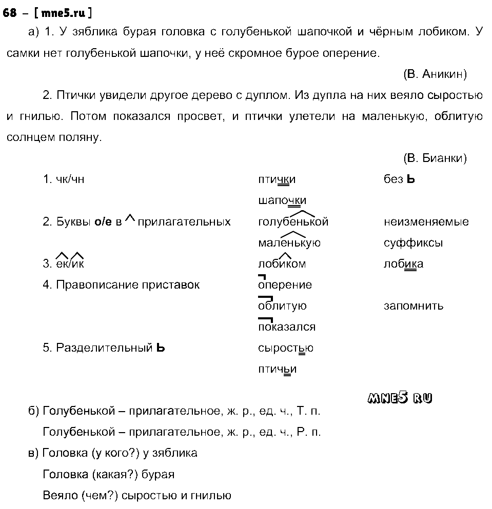 ГДЗ Русский язык 3 класс - 68