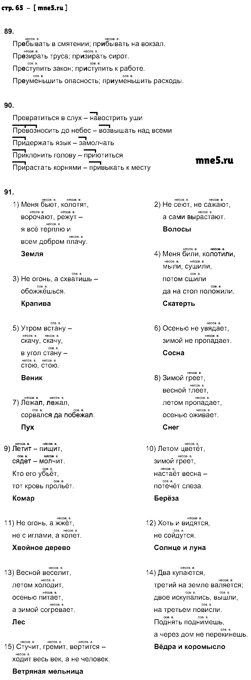 ГДЗ Русский язык 5 класс - стр. 65