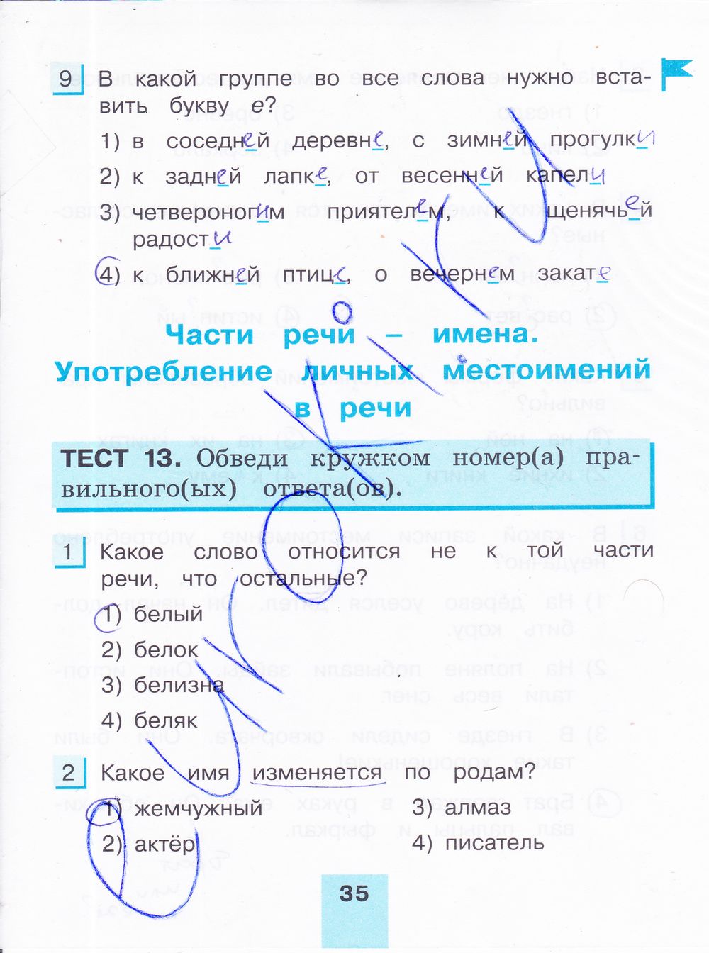 ГДЗ Русский язык 4 класс - стр. 35