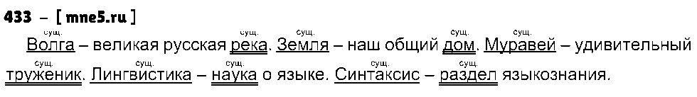ГДЗ Русский язык 5 класс - 433