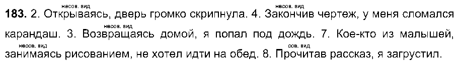 ГДЗ Русский язык 7 класс - 183