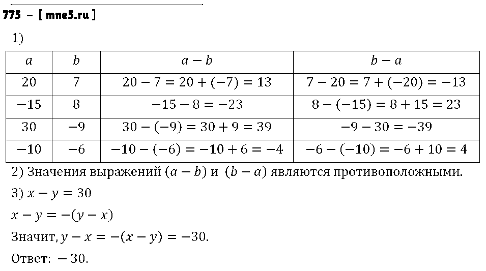 ГДЗ Математика 6 класс - 775