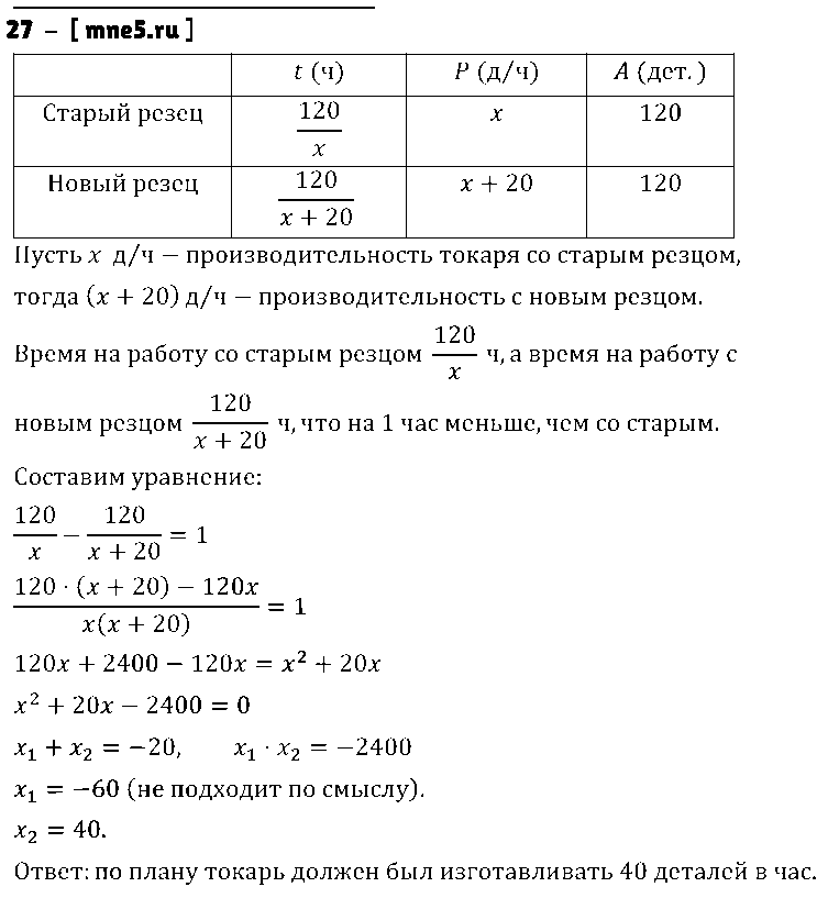 ГДЗ Алгебра 8 класс - 27
