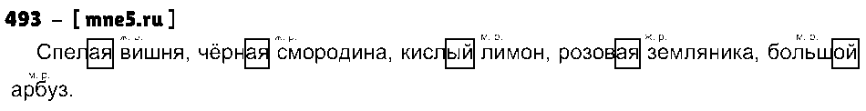 ГДЗ Русский язык 3 класс - 493