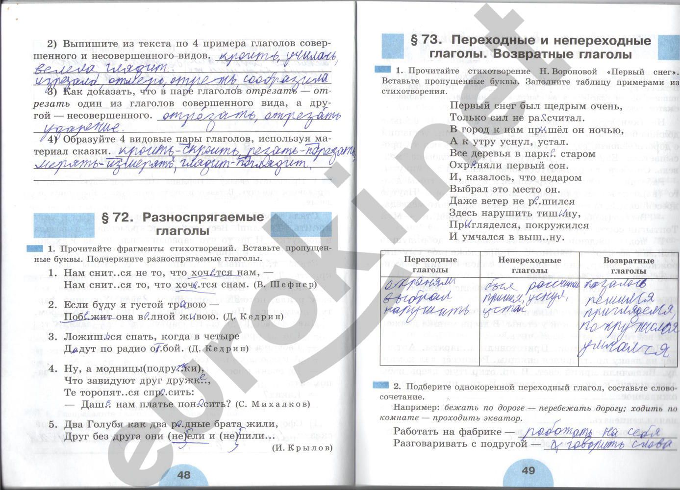 ГДЗ Русский язык 6 класс - стр. 48-49