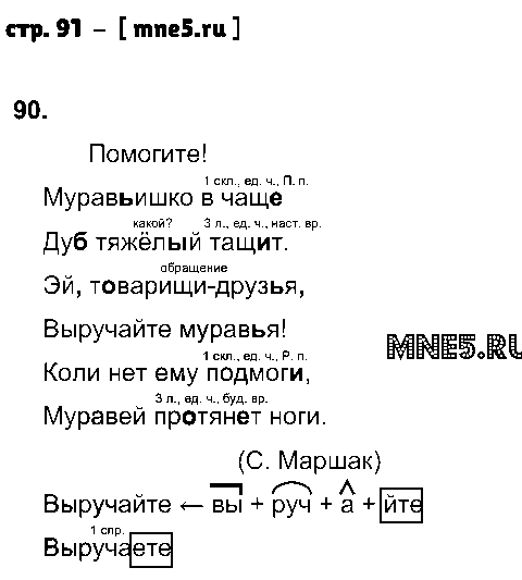 ГДЗ Русский язык 4 класс - стр. 91