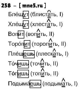 ГДЗ Русский язык 4 класс - 258