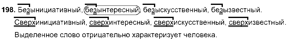 ГДЗ Русский язык 6 класс - 198