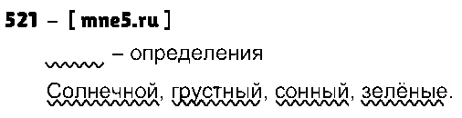 ГДЗ Русский язык 3 класс - 521