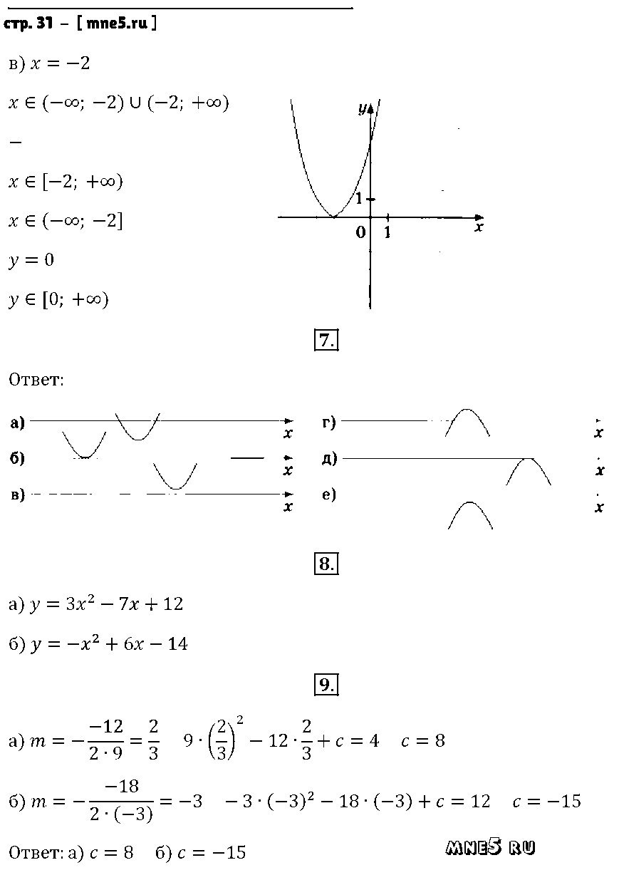 ГДЗ Алгебра 9 класс - стр. 31