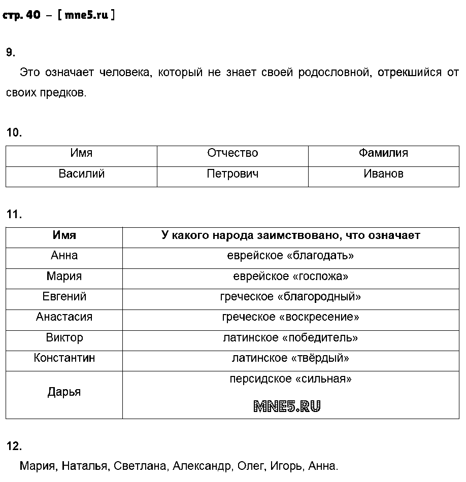 ГДЗ История 5 класс - стр. 40