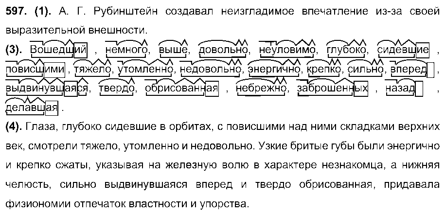 ГДЗ Русский язык 7 класс - 597