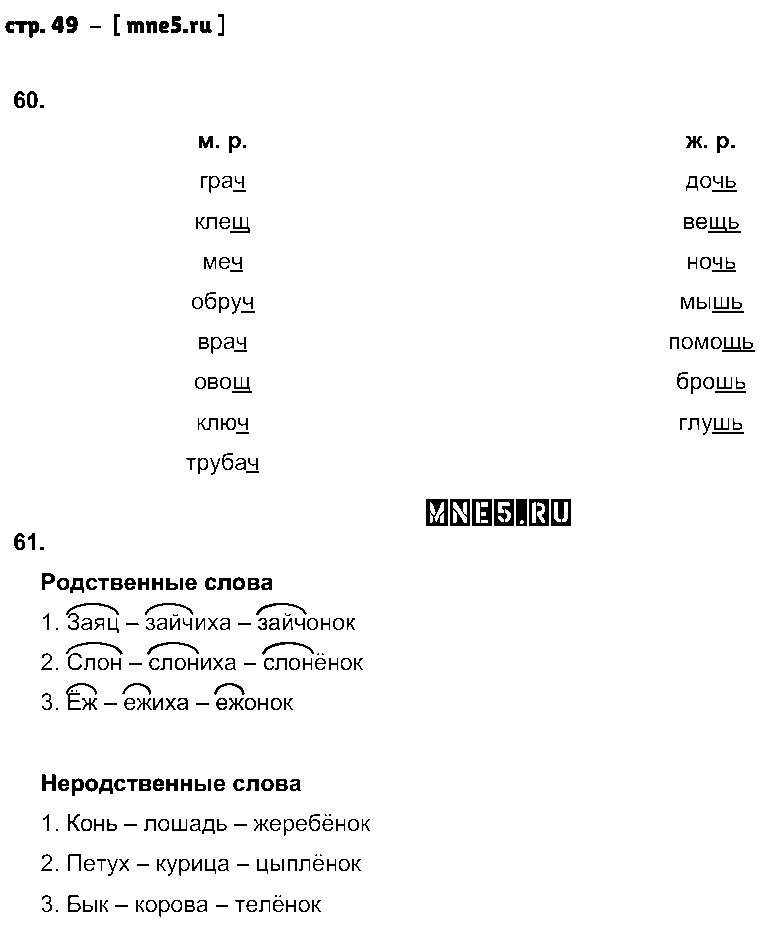 ГДЗ Русский язык 2 класс - стр. 49