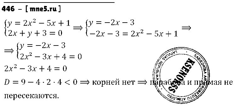 ГДЗ Алгебра 9 класс - 446