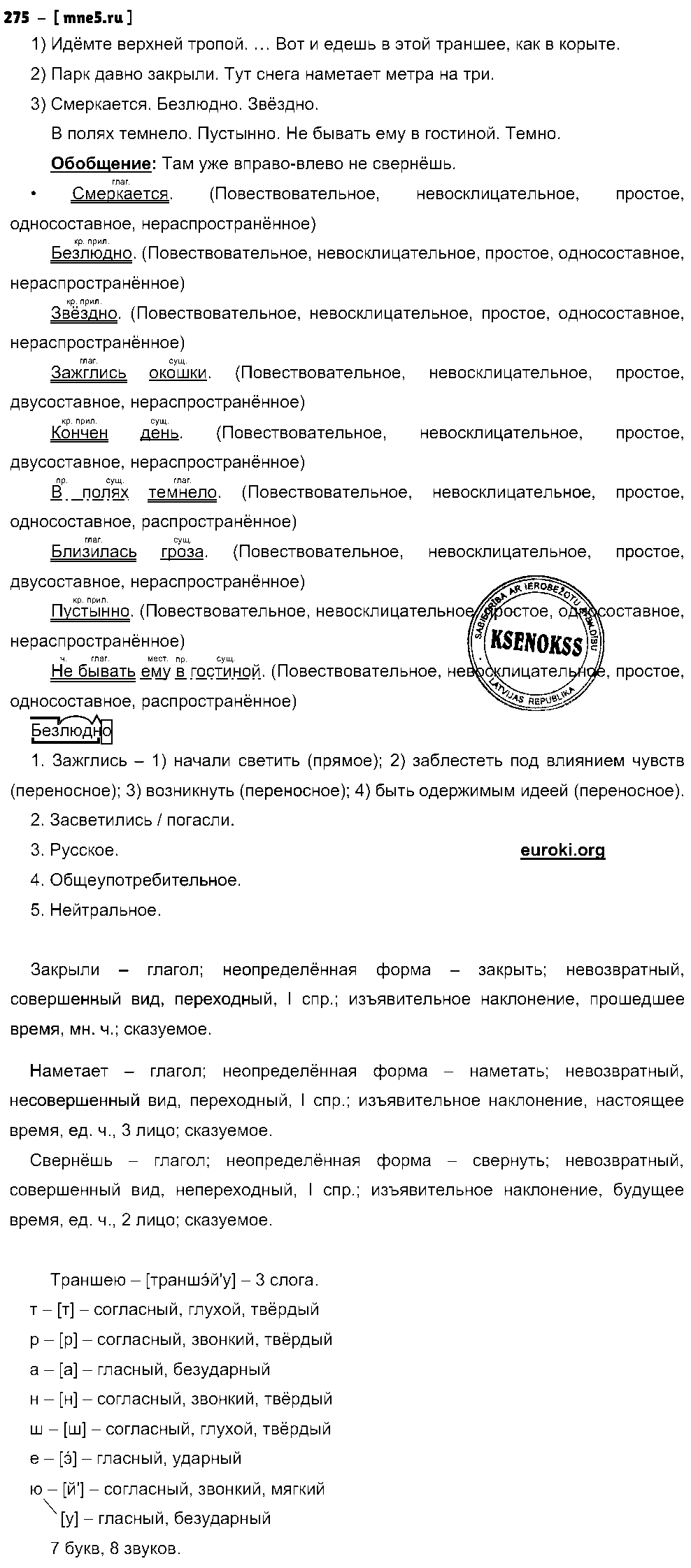 ГДЗ Русский язык 8 класс - 236