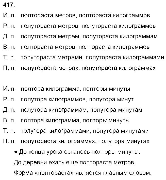 ГДЗ Русский язык 6 класс - 417