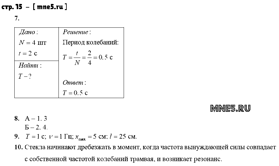 ГДЗ Физика 9 класс - стр. 15