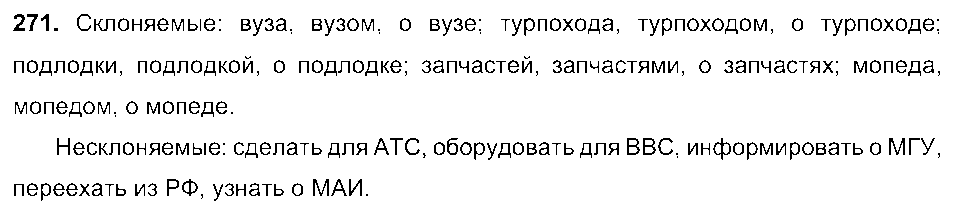 ГДЗ Русский язык 6 класс - 271
