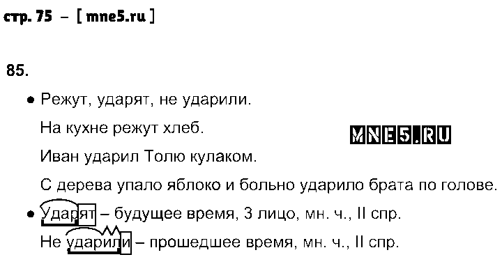 ГДЗ Русский язык 4 класс - стр. 75