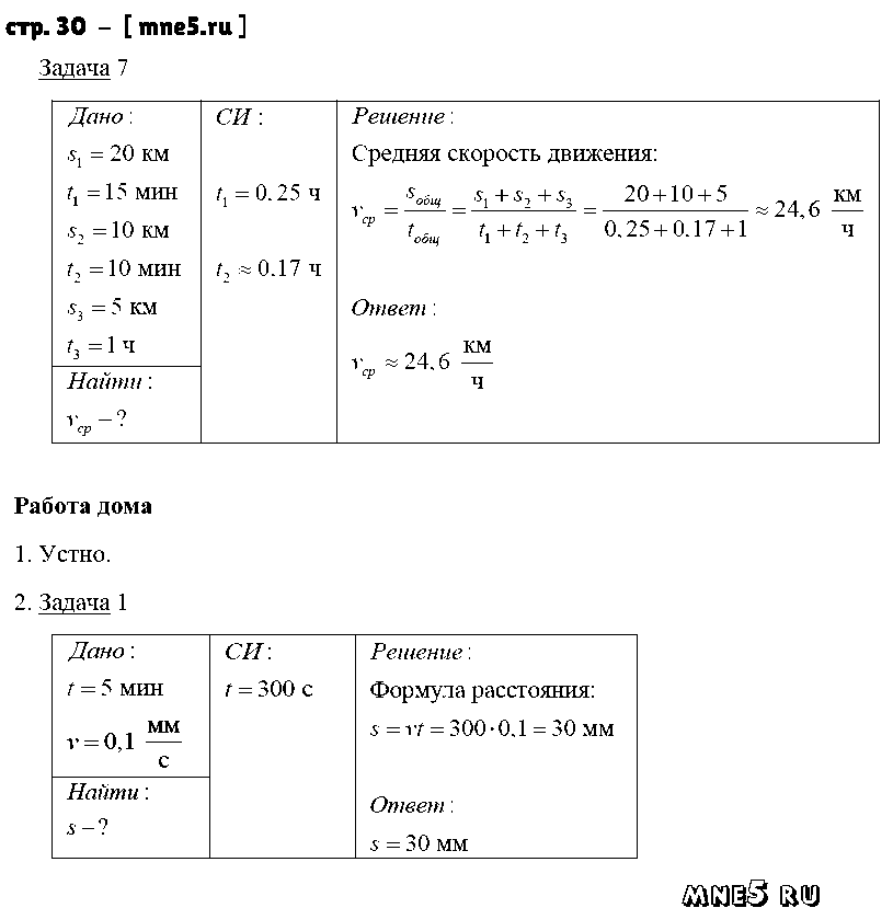 ГДЗ Физика 7 класс - стр. 30
