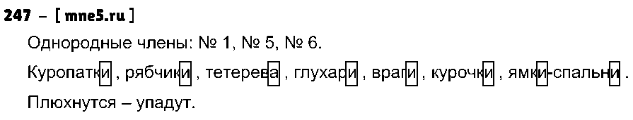 ГДЗ Русский язык 4 класс - 247