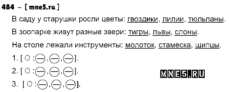 ГДЗ Русский язык 5 класс - 484
