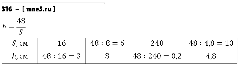ГДЗ Алгебра 8 класс - 316