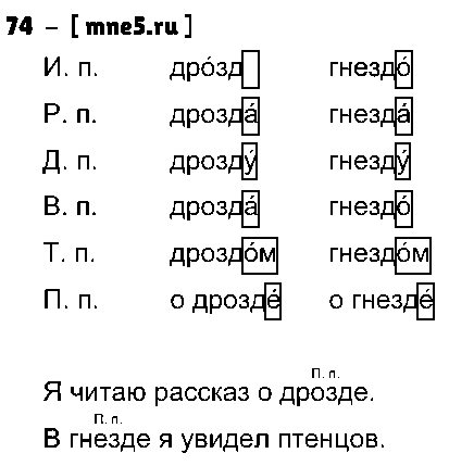 ГДЗ Русский язык 4 класс - 74