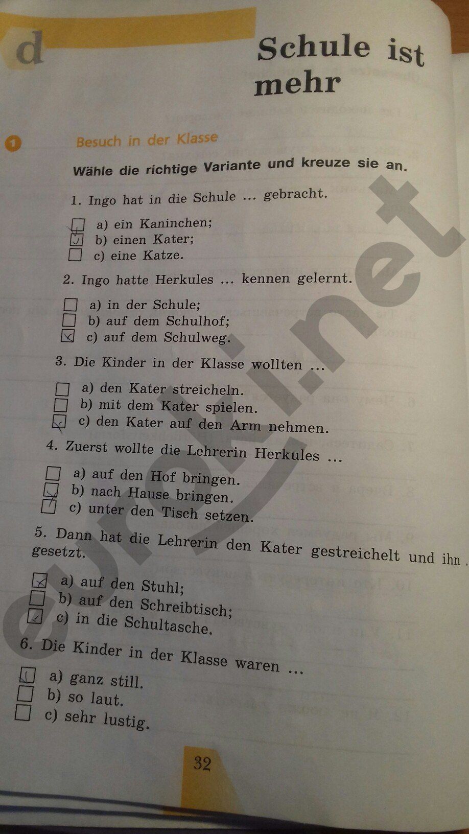 ГДЗ Немецкий язык 5 класс - стр. 32