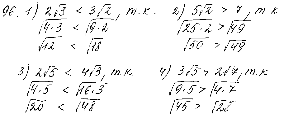 ГДЗ Алгебра 10 класс - 96