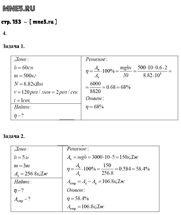 ГДЗ Физика 7 класс - стр. 153